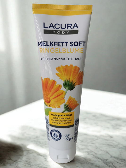 Lacura Body Melkfett Soft Ringelblume - Moisturizing Cream with Calendula Extract