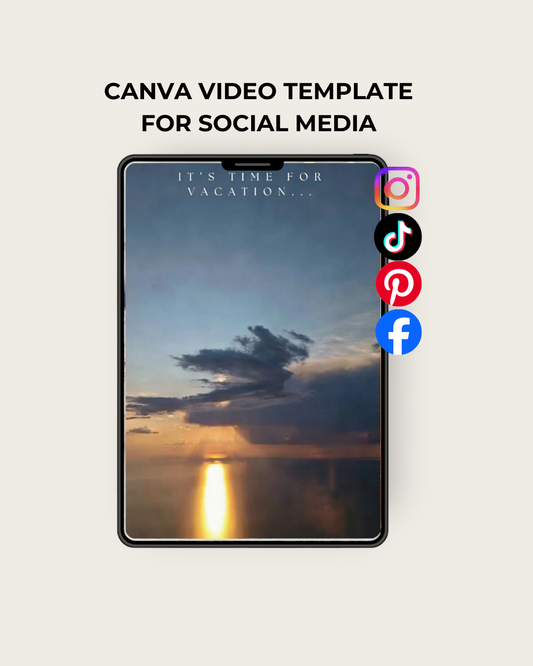 Vacation Travel Video Templates – Canva Social Media Bundle (5 Formats)