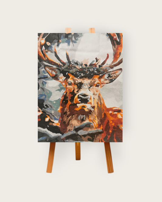 Winter Serenity – Deer, Acrylic Painting on Canvas (40x60 cm)