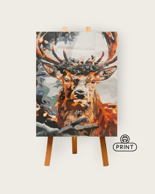 Winter home decor| Digital Print of Original Acrylic Painting