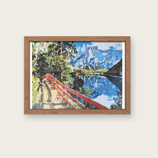 Mountain View – Painting by Numbers | Acrylic Painting on Canvas (40x60 cm)