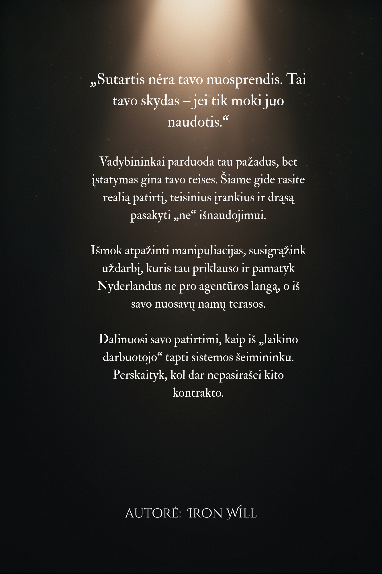 Book ''Nuo aukos iki laimėtojos''