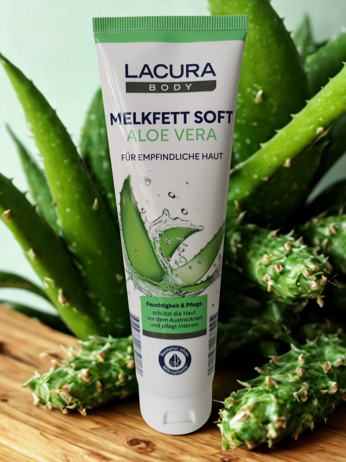 Lacura Body Melkfett Soft Aloe Vera – Intensive Moisturizing Cream for Sensitive Skin