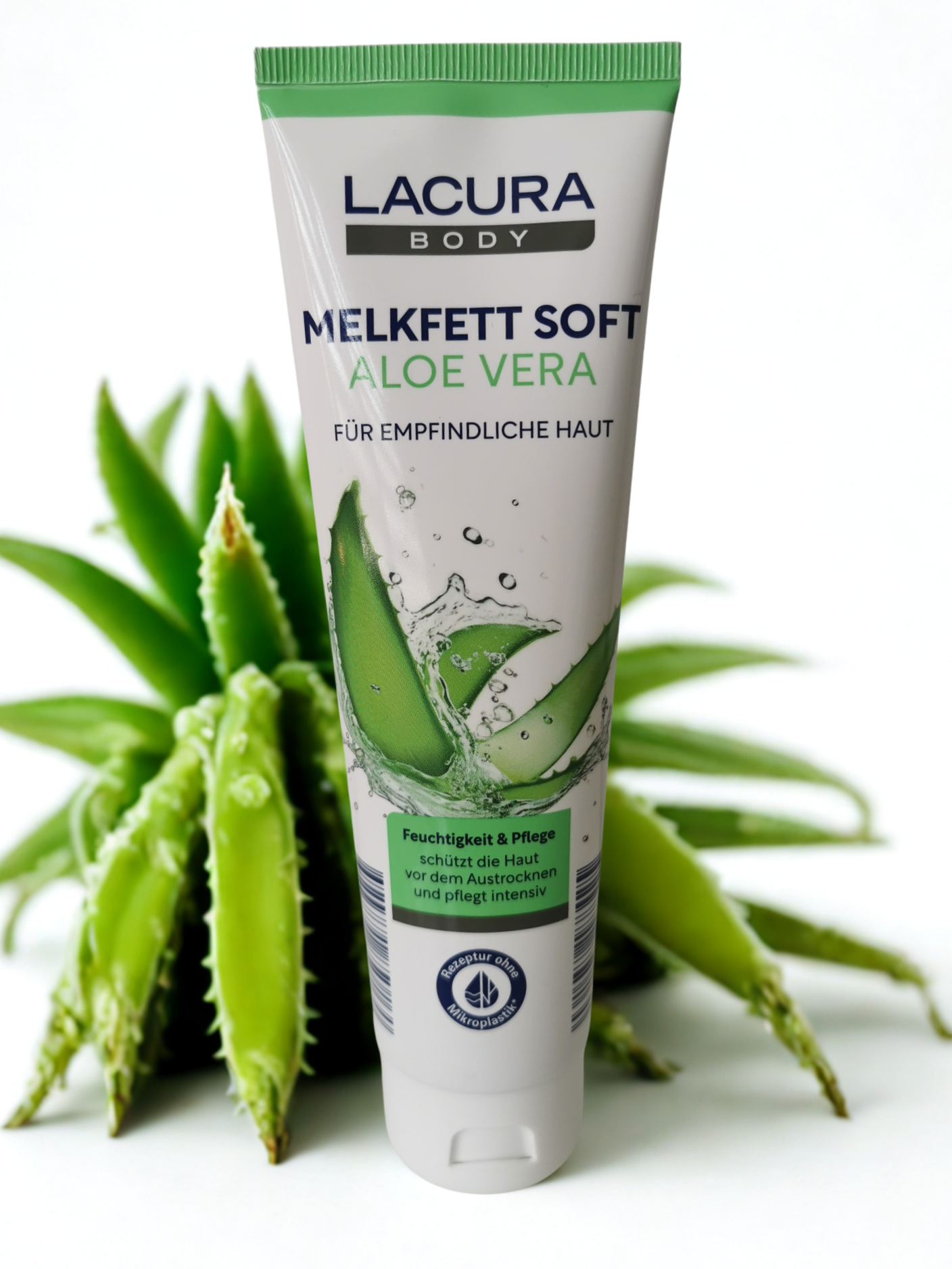 Lacura Body Melkfett Soft Aloe Vera – Intensive Moisturizing Cream for Sensitive Skin