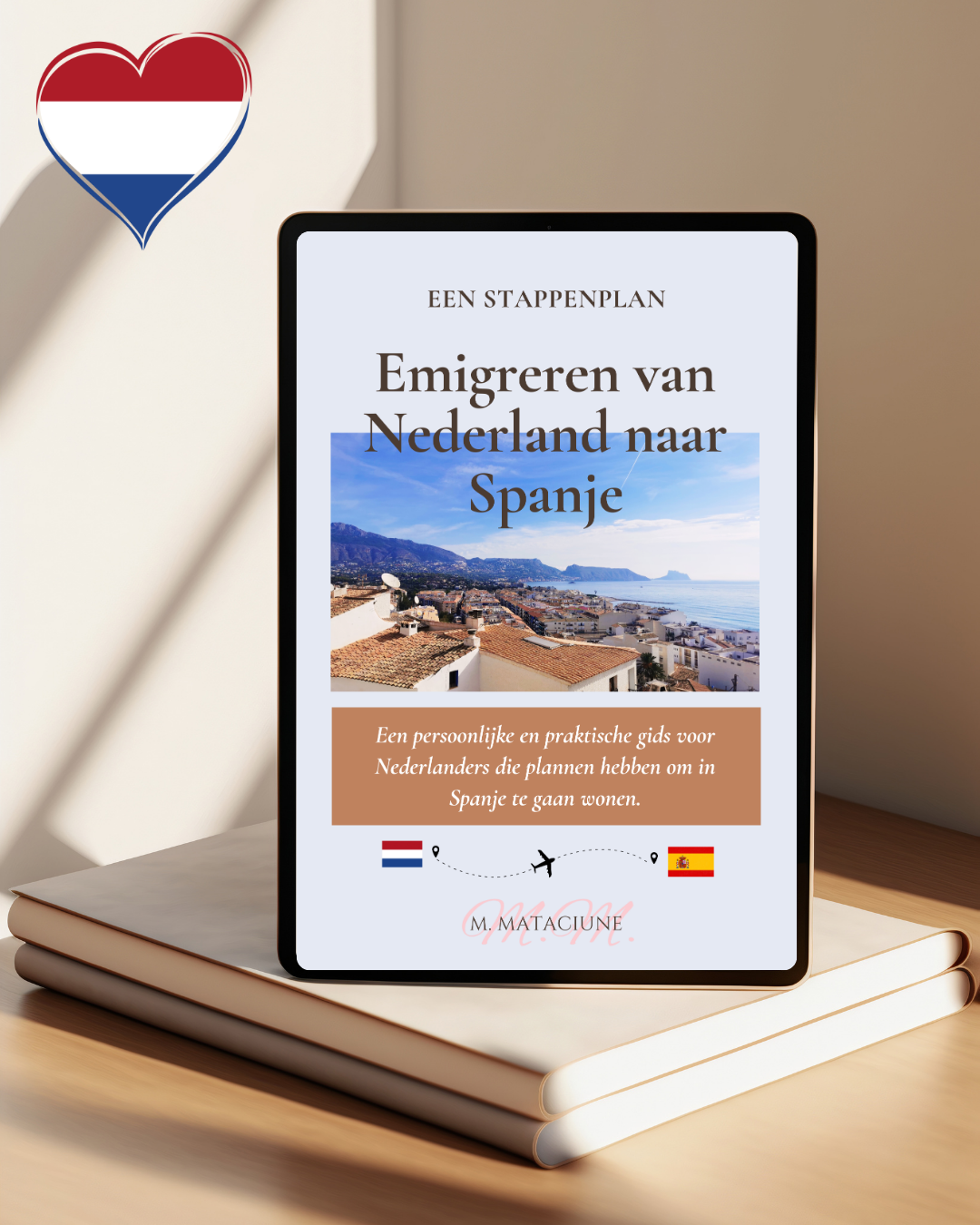 E-book Verhuizen van Nederland naar Spanje, Gidsboek, PDF version, Digital downloaden, reizen checklijst