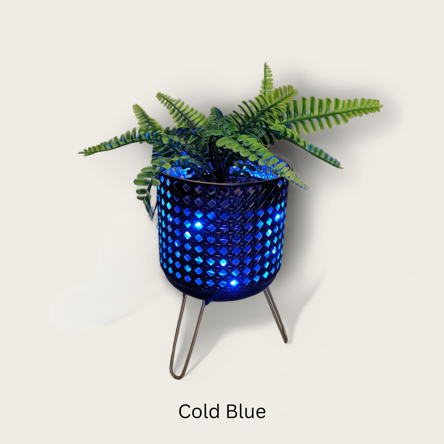 Solar Glow Light-Up Planter - Solar Powered Decorative Pot