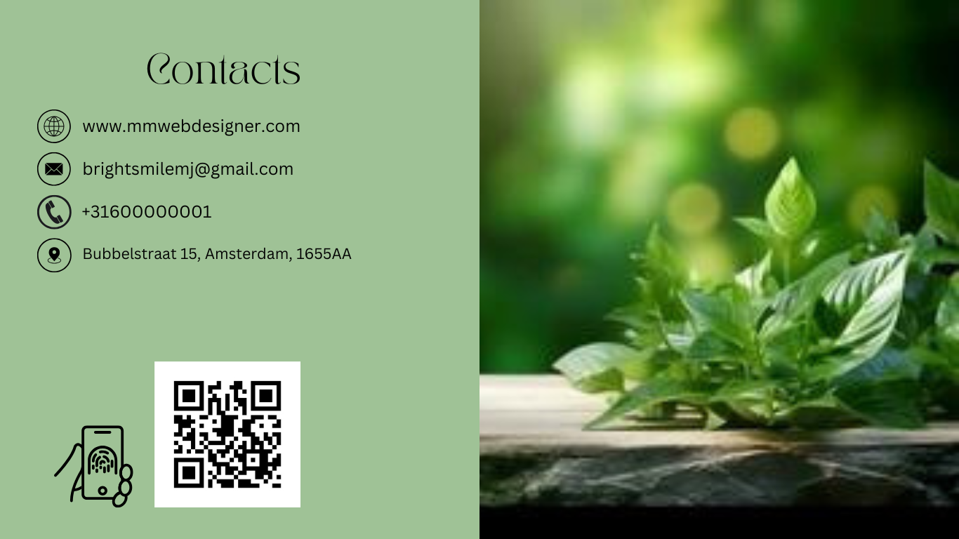 Products from the Nature – Elegant Eco Website Template, Canva template website