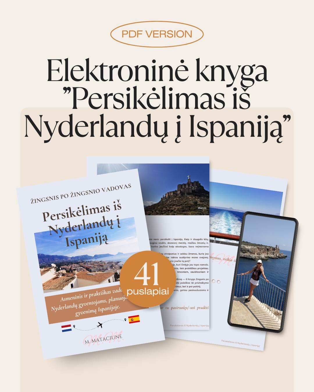 Persikraustymas iš Nyderlandų į Ispaniją – Lietuviškas E-knygos gidas, PDF versija, Emigracijos vadovas lietuviams