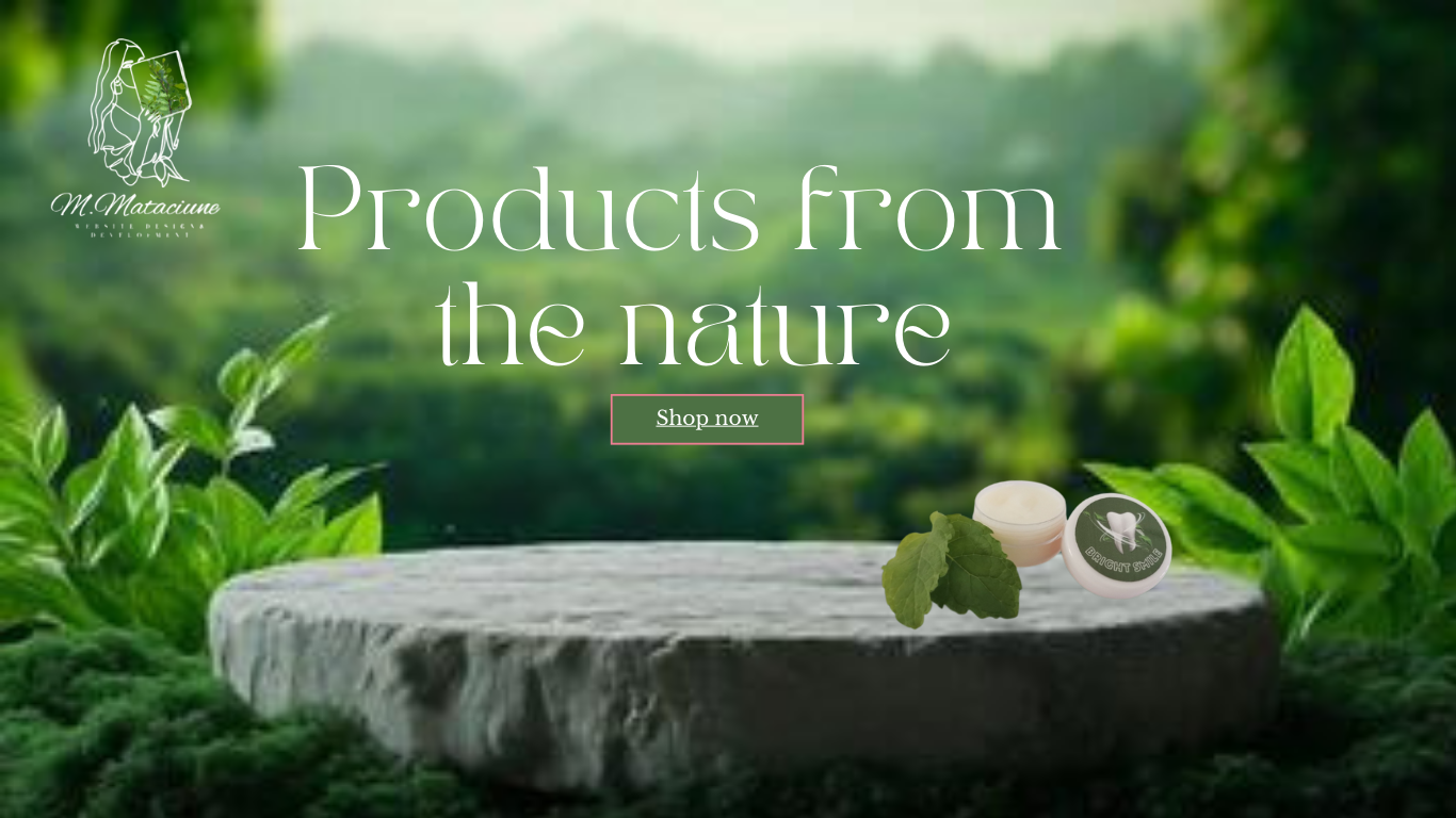 Products from the Nature – Elegant Eco Website Template, Canva template website