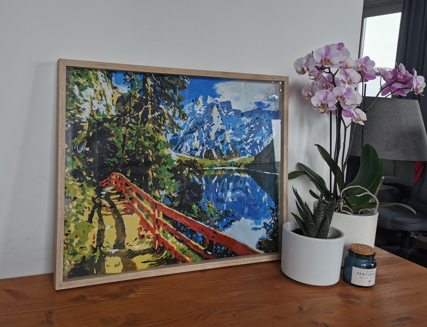 Mountain View – Painting by Numbers | Acrylic Painting on Canvas (40x60 cm)