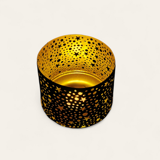Star Glow Metal Candle Holder