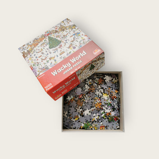 Wacky World Christmas Puzzle – 1000 Piece Jigsaw for Holiday Fun
