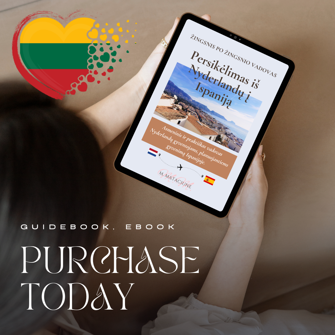 Persikraustymas iš Nyderlandų į Ispaniją – Lietuviškas E-knygos gidas, PDF versija, Emigracijos vadovas lietuviams