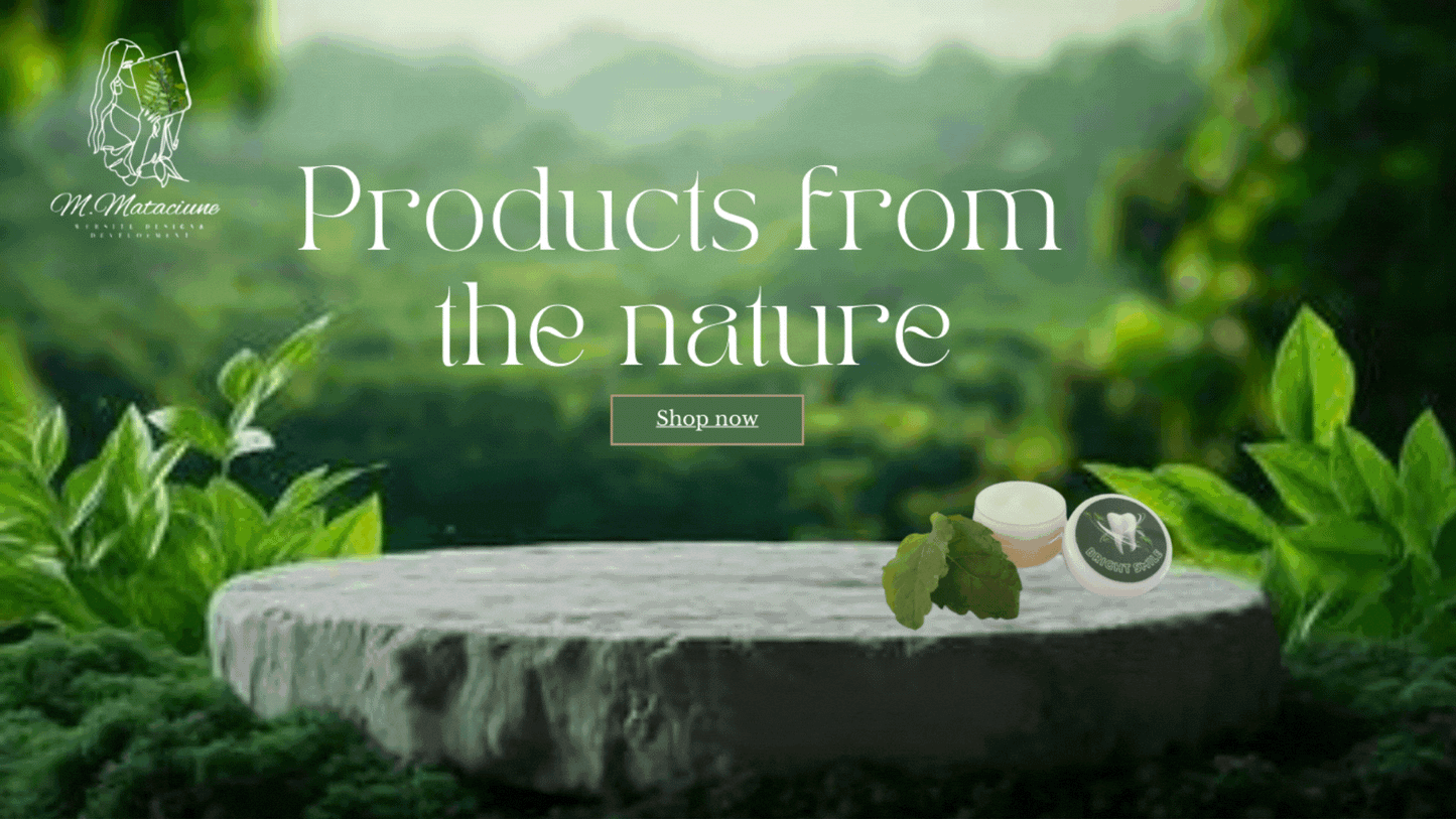 Products from the Nature – Elegant Eco Website Template, Canva template website