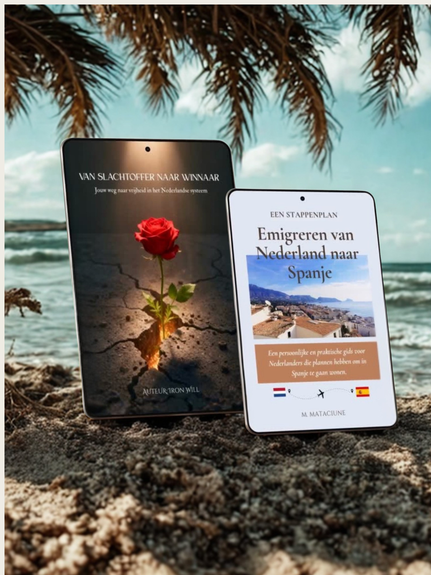 Set van 2 Digitale Boeken: "Van Slachtoffer naar Winnaar" & "Emigreren van Nederland naar Spanje" / PDF / Digital Download / Ebook / Nederlands taal