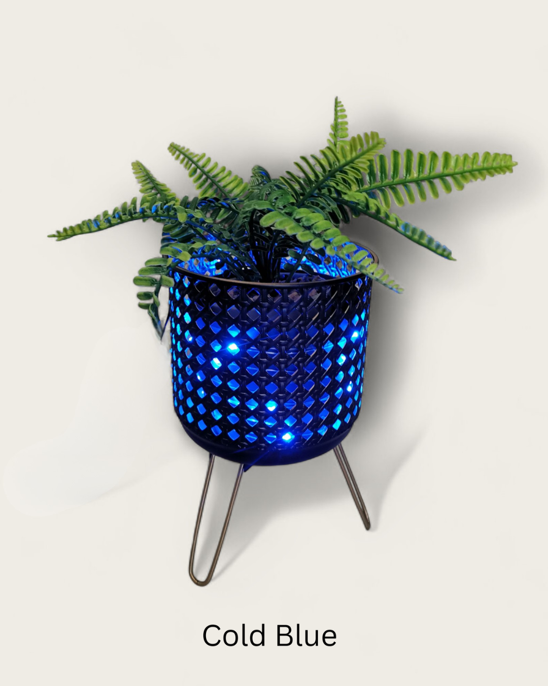 Solar Glow Light-Up Planter - Solar Powered Decorative Pot