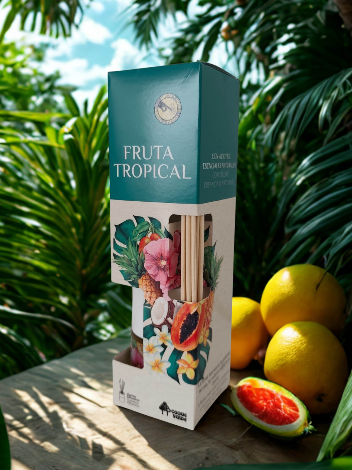 Fruits Tropical Home parfum reed diffuser / Long lasting Spanish scent / Nature fragrance