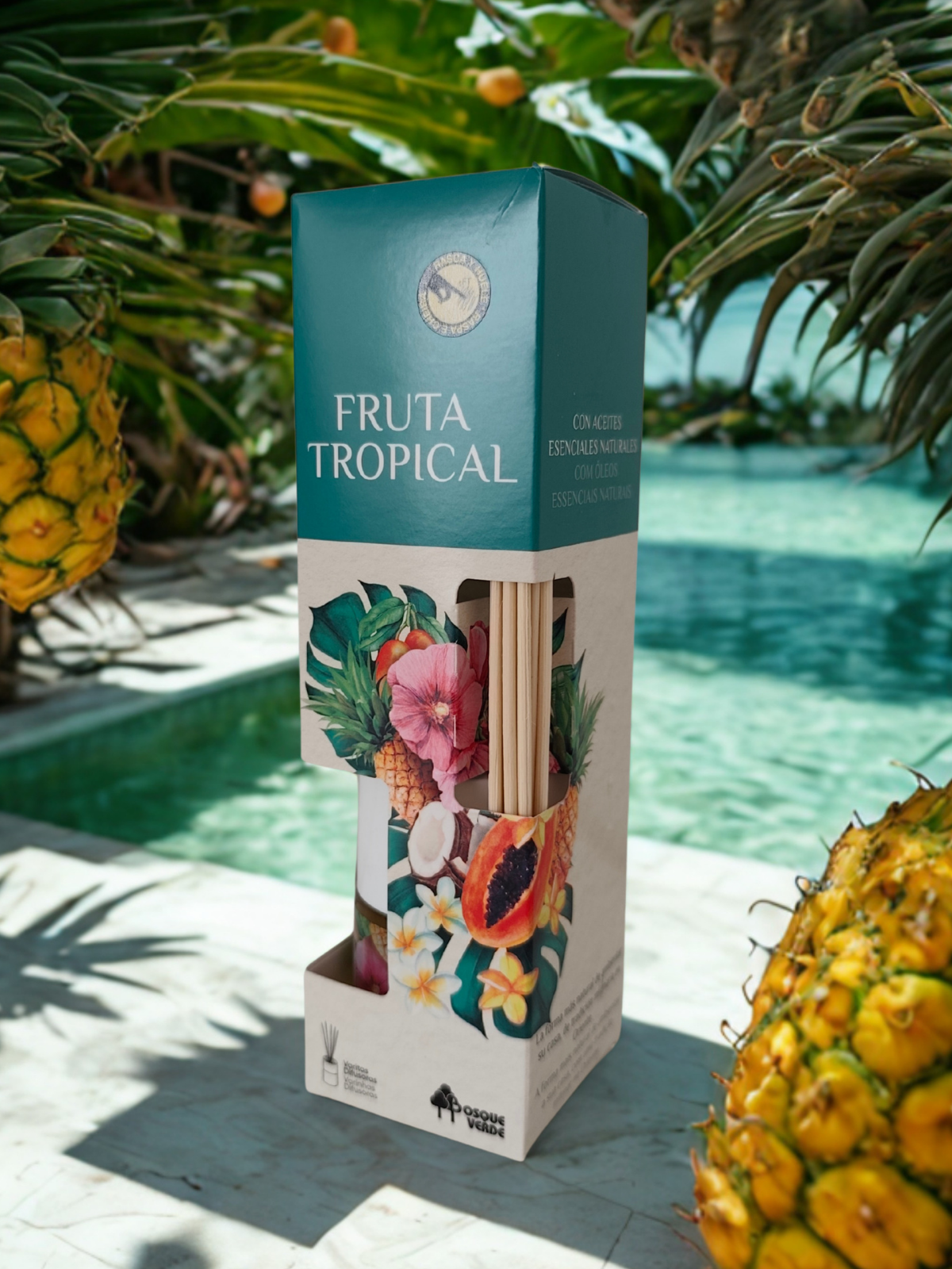 Fruits Tropical Home parfum reed diffuser / Long lasting Spanish scent / Nature fragrance