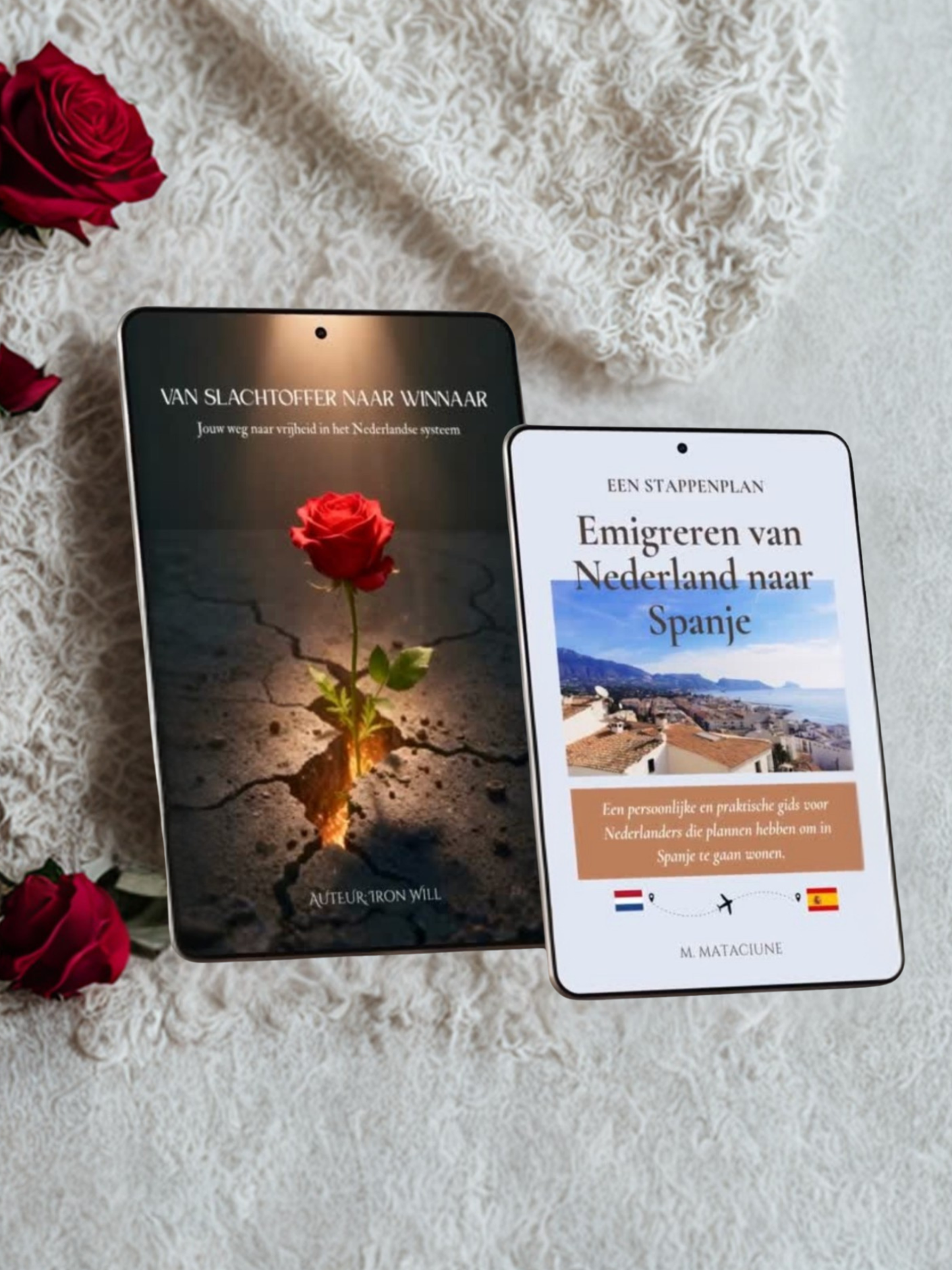 Set van 2 Digitale Boeken: "Van Slachtoffer naar Winnaar" & "Emigreren van Nederland naar Spanje" / PDF / Digital Download / Ebook / Nederlands taal