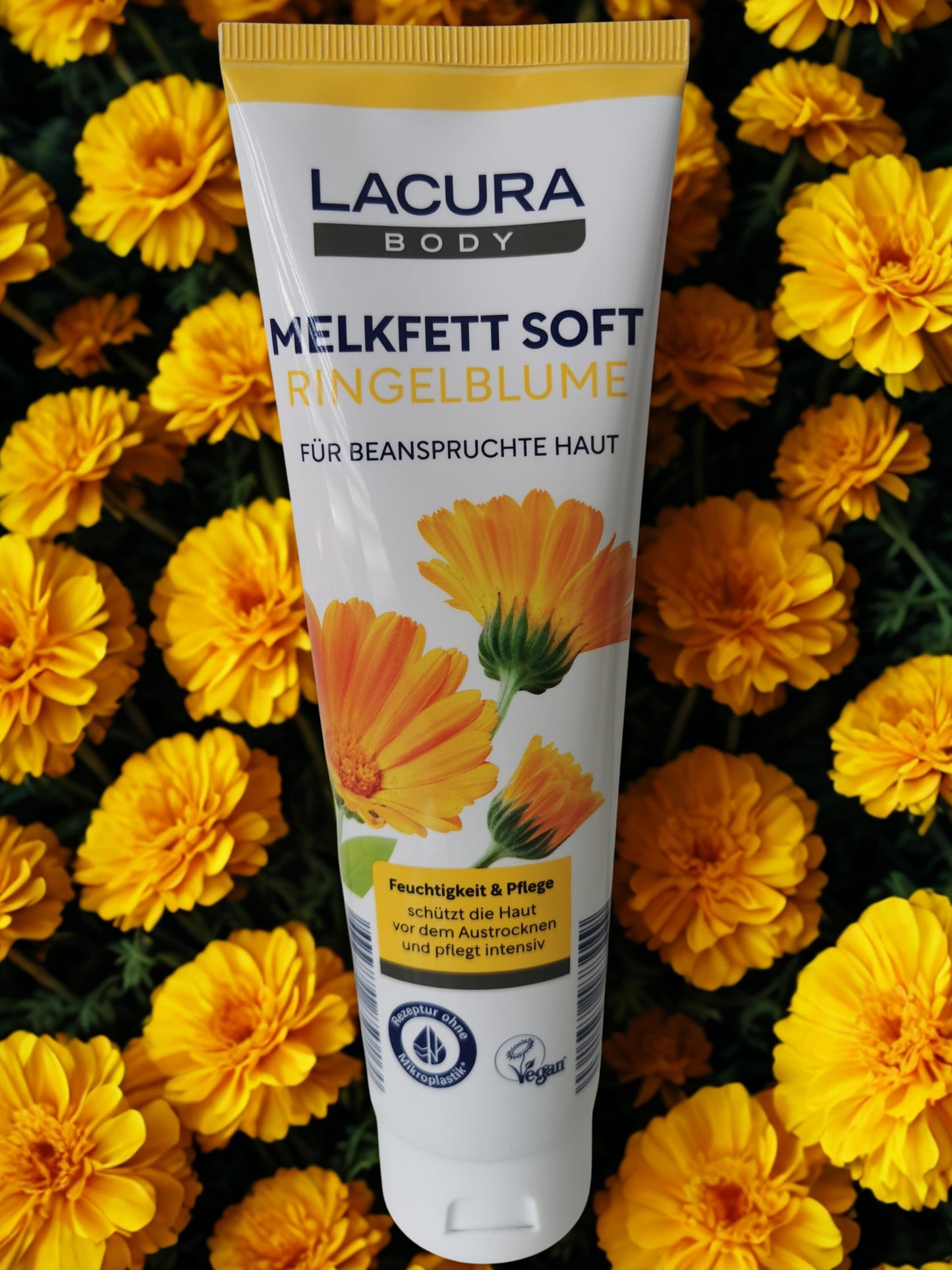 Lacura Body Melkfett Soft Ringelblume - Moisturizing Cream with Calendula Extract